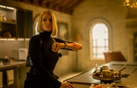 Uma Thurman as Charley in Dexter: Resurrection, episode 10, season 1, streaming on Paramount+, 2025. Photo Credit: Zach Dilgard/Paramount+.