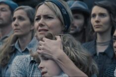 Kara Tointon and Smylie Bradwell as Willamae and Sid in Sunrise on the Reaping
