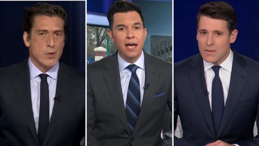 David Muir, Tom Llamas, Tony Dokoupil