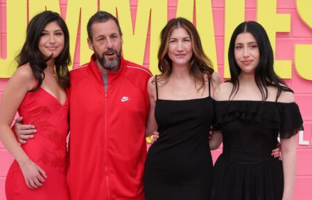 Sunny Sandler, Adam Sandler, Jackie Sandler and Sadie Sandler attend the premiere of Netflix's 