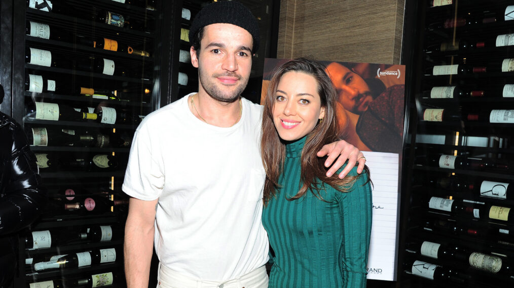 Christopher Abbott and Aubrey Plaza attend a private dinner during Sundance for 'Blackbear' hosted by RAND Luxury
