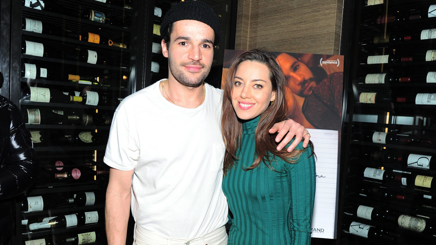 Christopher Abbott and Aubrey Plaza attend a private dinner during Sundance for 