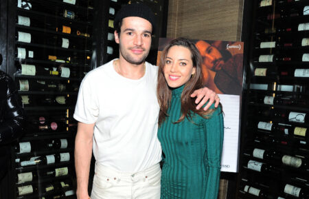 Christopher Abbott and Aubrey Plaza attend a private dinner during Sundance for 