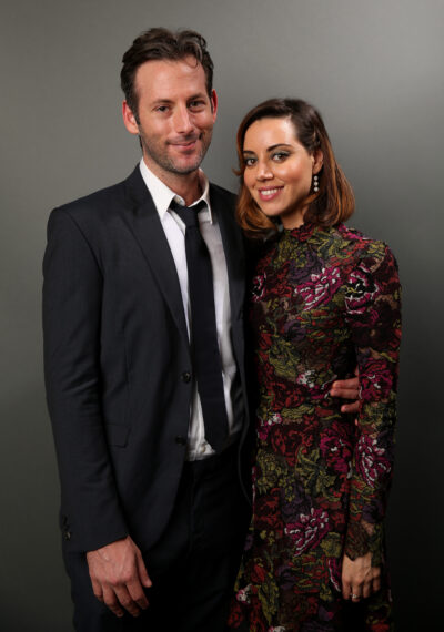 Writer/director Jeff Baena (L) and actress Aubrey Plaza pose for a portrait during Sundance NEXT FEST at The Theatre at Ace Hotel on August 8, 2014 in Los Angeles