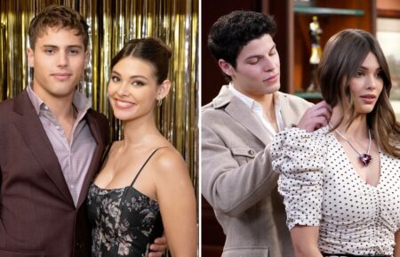 Laneya Grace with Crew Morrow and Brayan Nicolette on 'The Bold and the Beautiful'