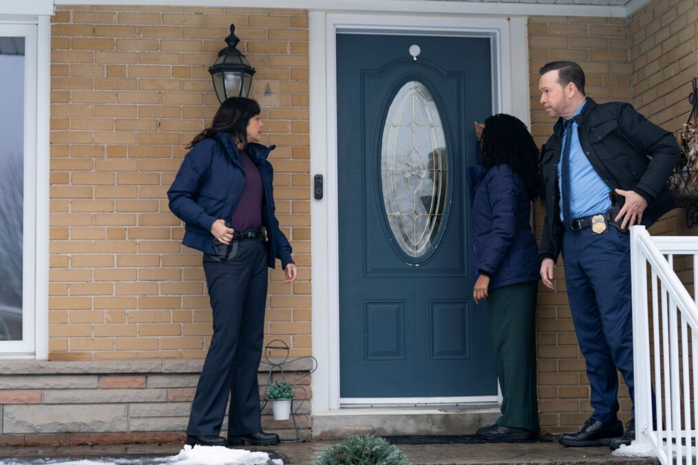 Marisa Ramirez, Sonequa Martin-Green, and Donnie Wahlberg in 'Boston Blue' Season 1 Episode 15