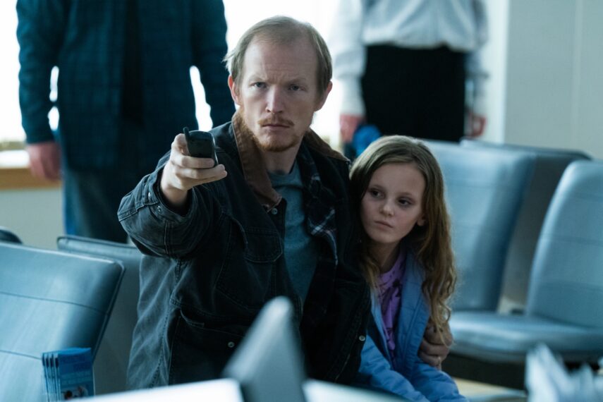 Jefferson White as Greg McKean and Lina Spark as Sofie McKean in 'Boston Blue' Season 1 Episode 16