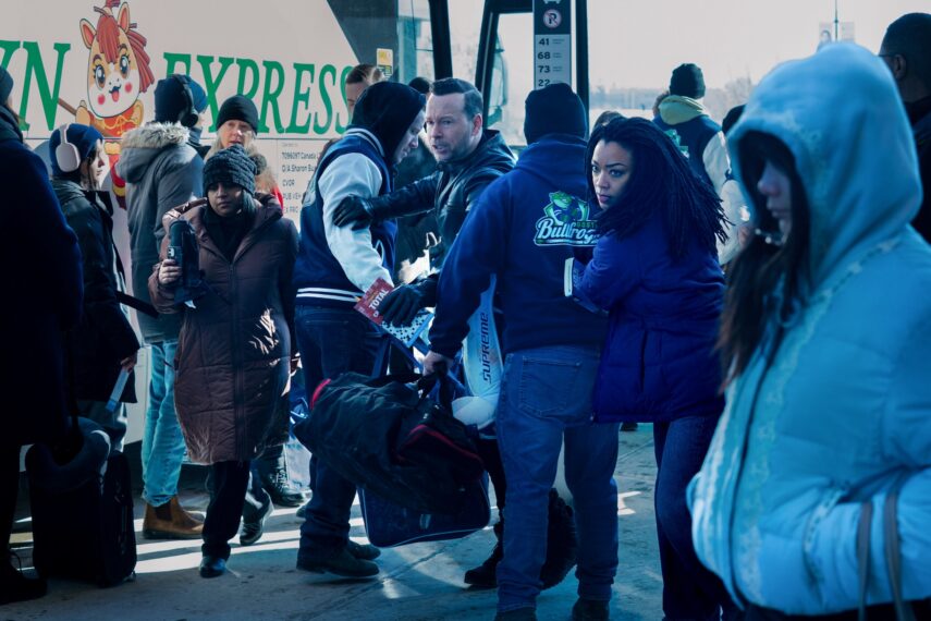 Donnie Wahlberg and Sonequa Martin-Green in 'Boston Blue' Season 1 Episode 17