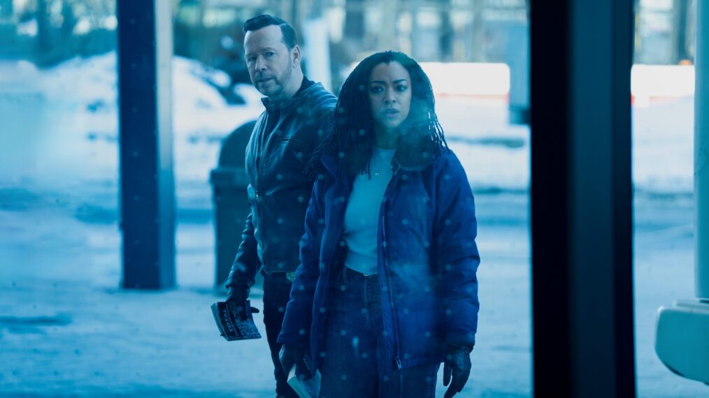 Donnie Wahlberg and Sonequa Martin-Green in 'Boston Blue' Season 1 Episode 17