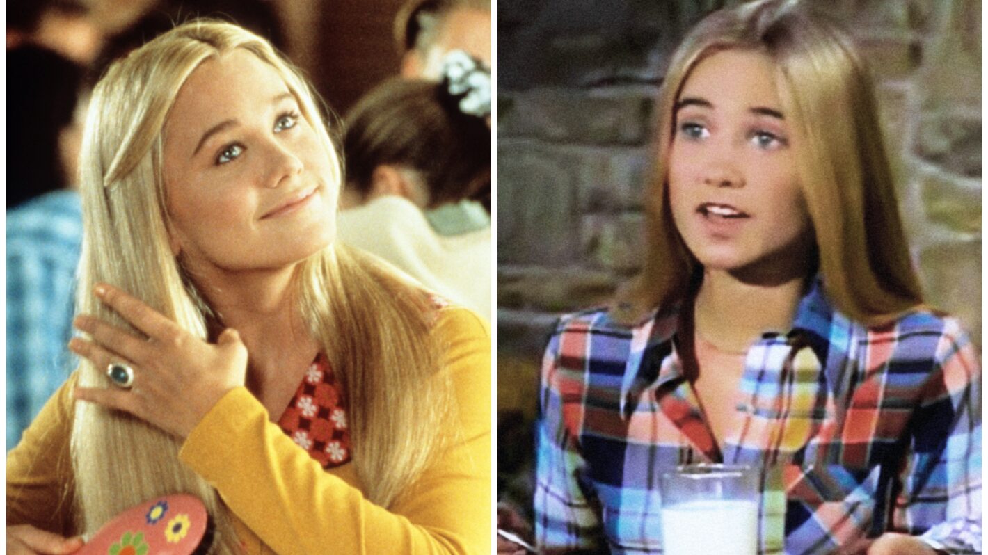 'Brady Bunch' Stars Maureen McCormick and Christine Taylor Have a Marcia Reunion (Photo)