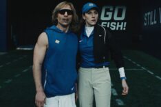 Glen Powell and Perry Mattfeld in 'Chad Powers' Season 2