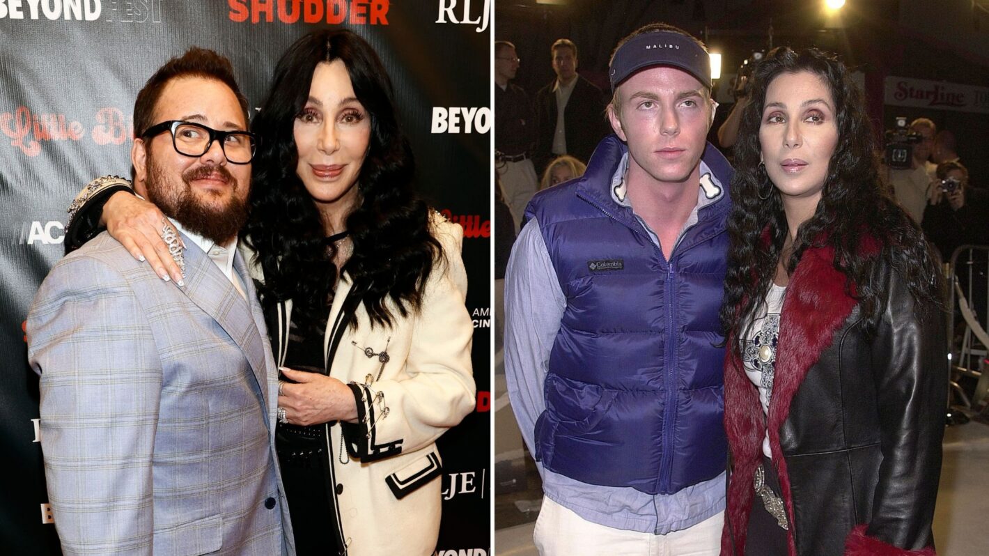 Cher with sons Chaz Bono and Elijah Allman