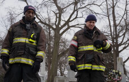 Rob Morgan as Hopkins, Taylor Kinney as Severide — 'Chicago Fire' Season 14 Episode 16 
