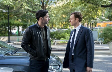 Tom Ellis as CIA Case Officer Colin Glass and Nick Gehlfuss as Special Agent Bill Goodman — 'CIA' Season 1 Episode 4