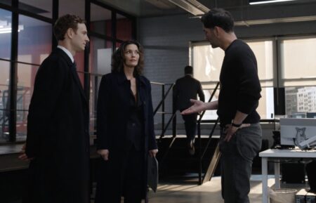 Nick Gehlfuss as Bill, Alana De La Garza as Isobel, and Tom Ellis as Colin — 'CIA' Season 1 Episode 7 