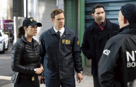 Missy Peregrym as Special Agent Maggie Bell, Nick Gehlfuss as Special Agent Bill Goodman, and Tom Ellis as CIA Case Officer Colin Glass — 'CIA' Season 1 Episode 7 "Elimination Game"