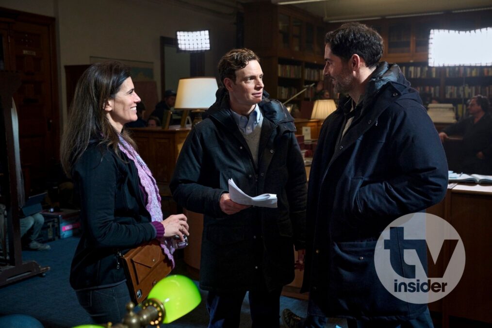 Director Milena Govich, Nick Gehlfuss, and Tom Ellis — 'CIA' Season 1 Episode 11 