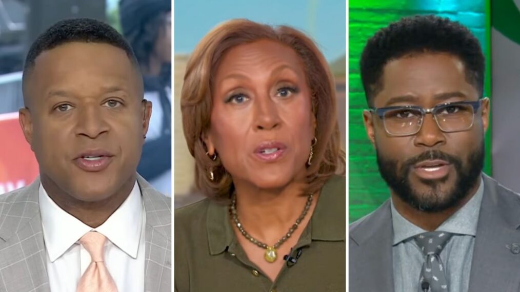 Craig Melvin, Robin Roberts, and Nate Burleson