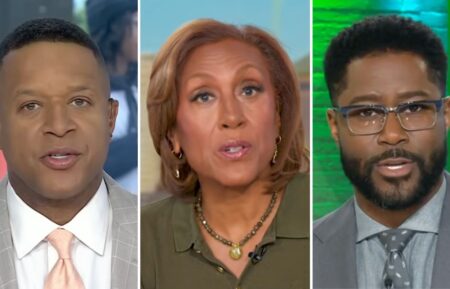 Craig Melvin, Robin Roberts, and Nate Burleson