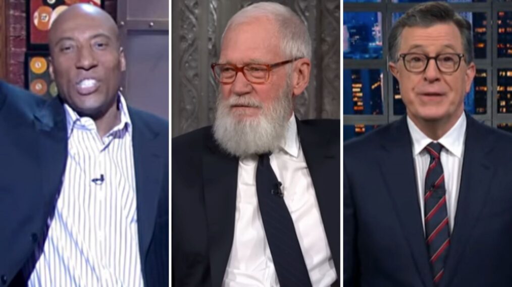 Byron Allen, David Letterman, Stephen Colbert