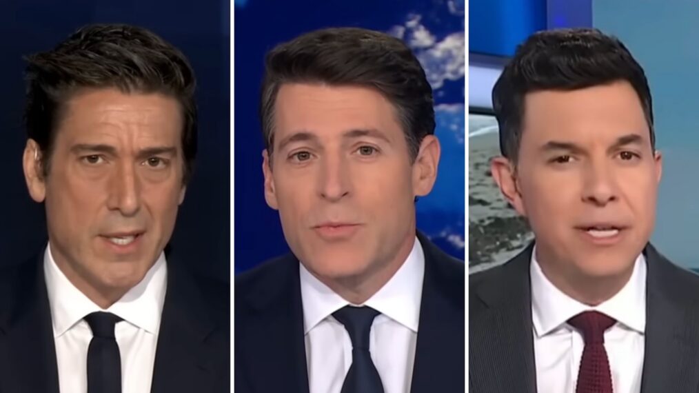 David Muir, Tony Dokoupil, Tom Llamas