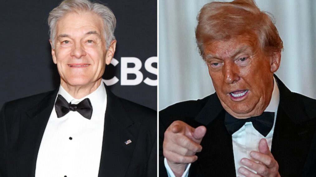  Dr. Mehmet Oz attends the 48th Kennedy Center Honors at The Kennedy Center, .S. President Donald Trump gestures after delivering remarks at the State Department Kennedy Center Honors medal presentation dinner