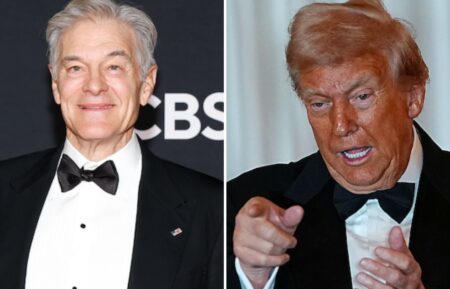  Dr. Mehmet Oz attends the 48th Kennedy Center Honors at The Kennedy Center, .S. President Donald Trump gestures after delivering remarks at the State Department Kennedy Center Honors medal presentation dinner