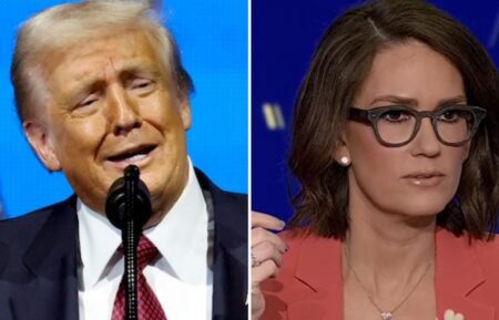 President of the United States, Donald Trump, speaks onstage during day 1 of the America Business Forum at Kaseya Center on November 05, 2025, Jessica Tarlov on The Five