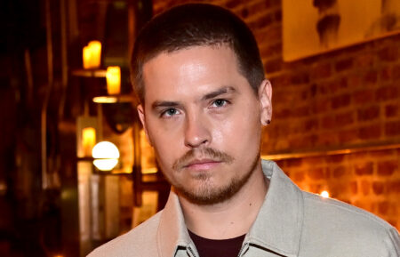 Dylan Sprouse attends PAIGE's private NYFW dinner at Carbone with Barbara Palvin & Dylan Sprouse at Sadelle's on September 10, 2025, in New York City