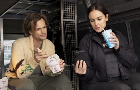 Matthew Gray Gubler as Lewis Einstein and Melissa Fumero as Teri London — 'Einstein'