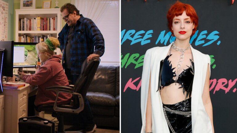 Christine Marie and Tolga Katas (left), Lola Blanc (right)