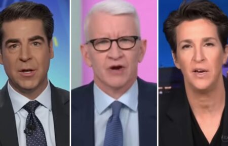 Jesse Watters, Anderson Cooper, Rachel Maddow
