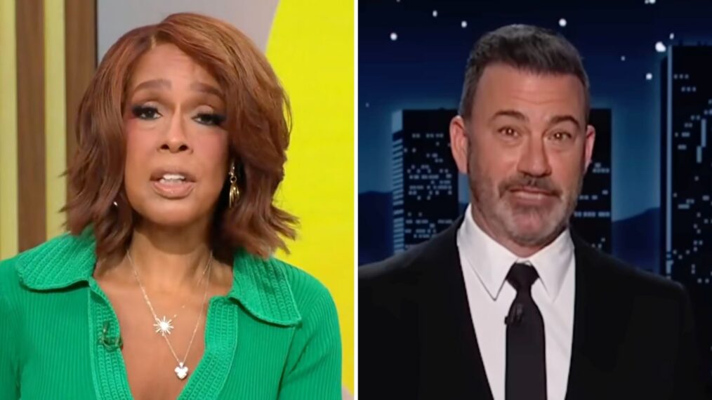 Gayle King and Jimmy Kimmel