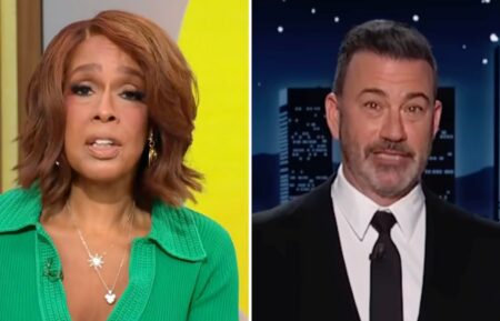 Gayle King and Jimmy Kimmel