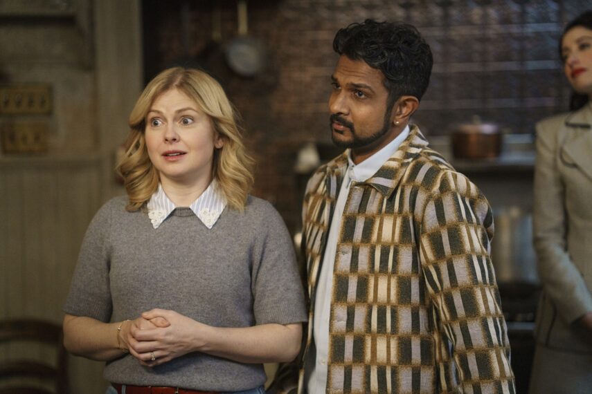 Rose McIver and Utkarsh Ambudkar in 'Ghosts' Season 5