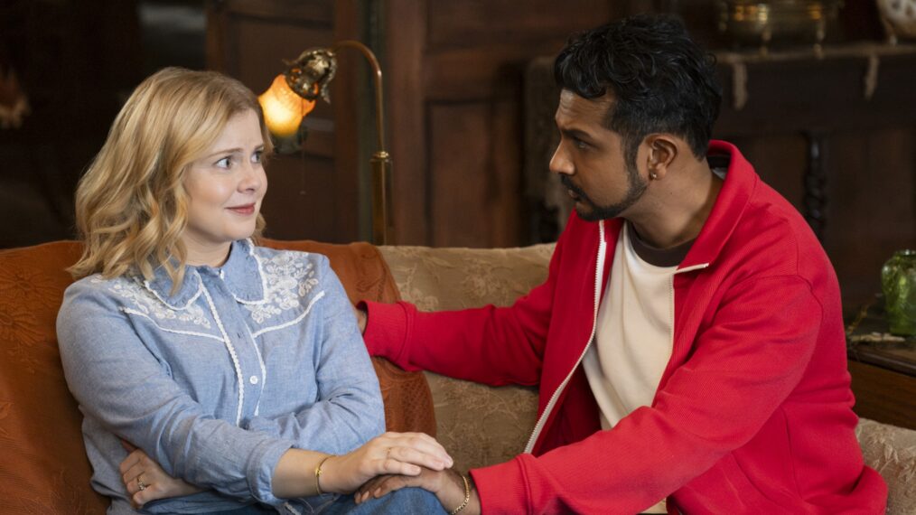 Rose McIver and Utkarsh Ambudkar in 'Ghosts' Season5