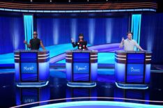 'Jeopardy! YouTube' contestants (from left) Monet X Change, Rebecca Black, and Brenan Lee Mulligan, on March 31, 2026