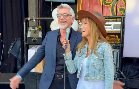 Joe Lando and Jane Seymour at Jane's Jubilee at Sagebrush Cantina in Calabasas, California, on April 18, 2026