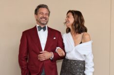 Joshua Jackson and Katie Holmes attend the gala screening of 'Brunello: The Gracious Visionary' at David Koch Theatre at Lincoln Center on April 14, 2026 in New York City.
