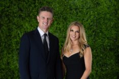 Justin Rose and his wife Kate during the Ryder Cup Teams' Welcome Dinner prior to the Ryder Cup 2025 at Hempstead House on September 23, 2025 in Sands Point, New York.