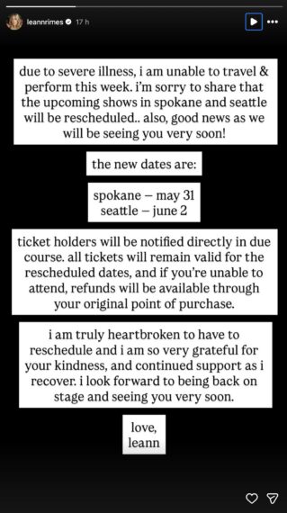 LeAnn Rimes Instagram