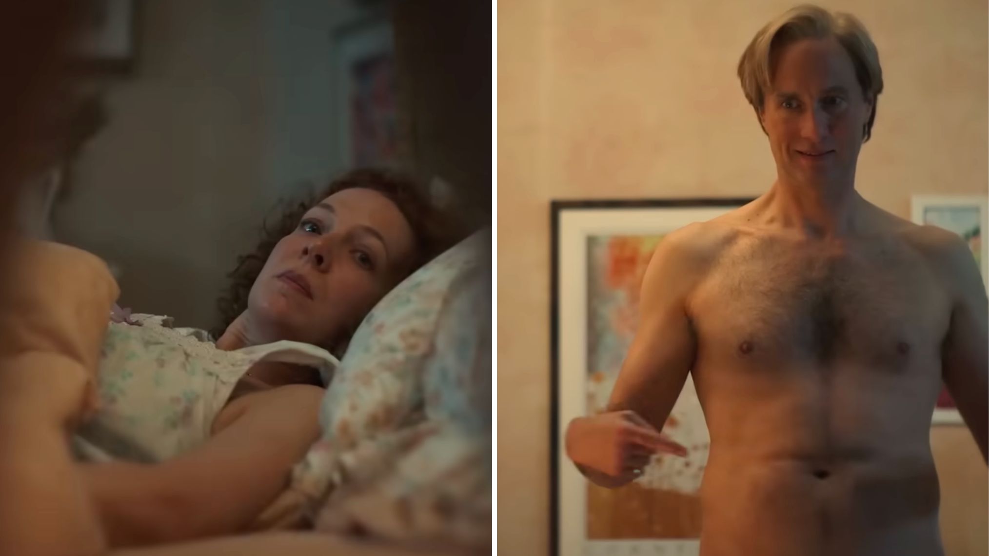 Katherine Parkinson and Oliver Chris in 'Rivals' Season 2