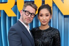 Macaulay Culkin and Brenda Song attend the Los Angeles Premiere of Netflix's 'Running Point' Season 2 at The Egyptian Theatre Hollywood on April 15, 2026 in Los Angeles, California.