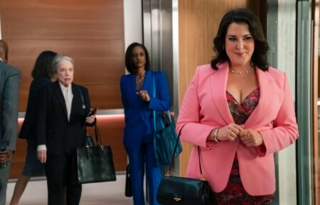 Melanie Lynskey, Kathy Bates, and Skye P. Marshall in 'Matlock' Season 2 Episode 14, 'Day One'