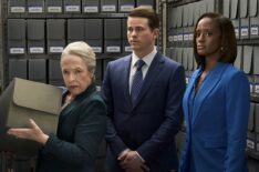 Kathy Bates, Jason Ritter, and Skye P. Marshall in 'Matlock' Season 2 finale