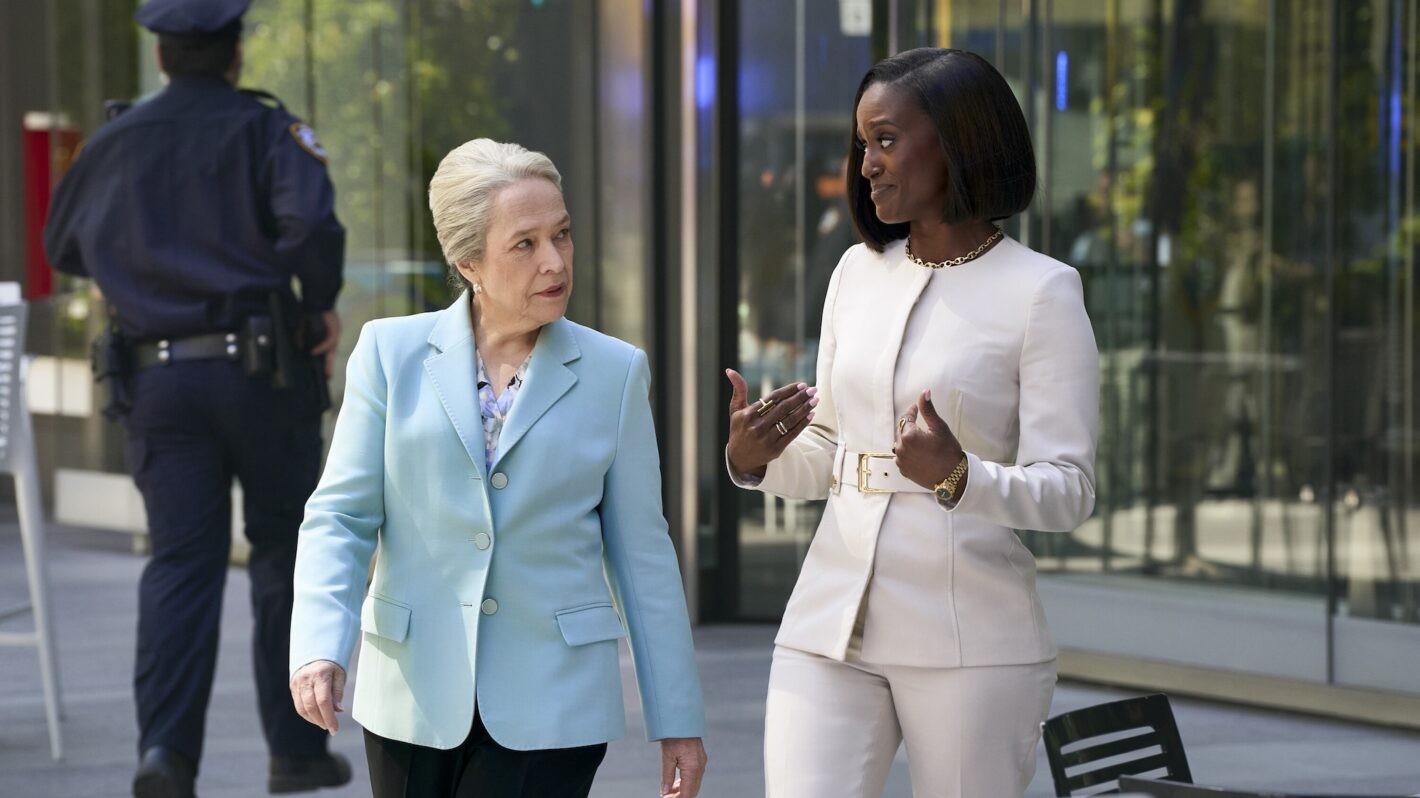 Kathy Bates and Skye P. Marshall in the 'Matlock' Season 2 finale