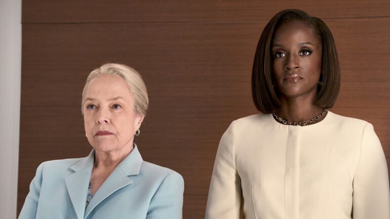 Kathy Bates and Skye P. Marshall in 'Matlock' Season 2 finale