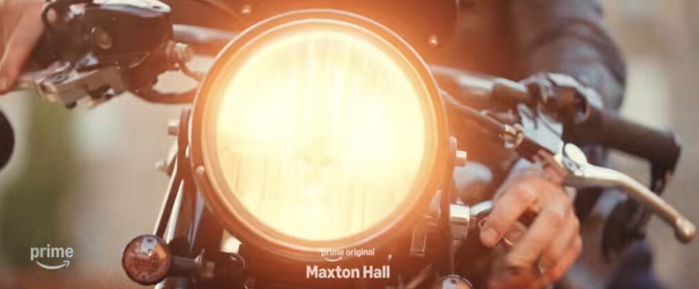 James on a motorcycle in Maxton Hall Season 3