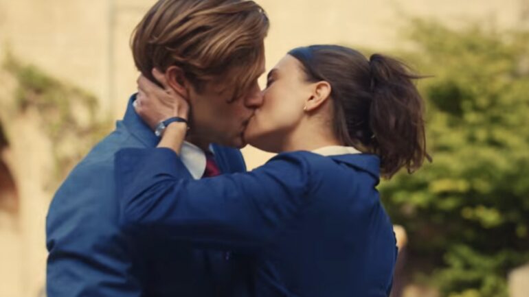 Ruby and James kissing in Maxton Hall Season 3