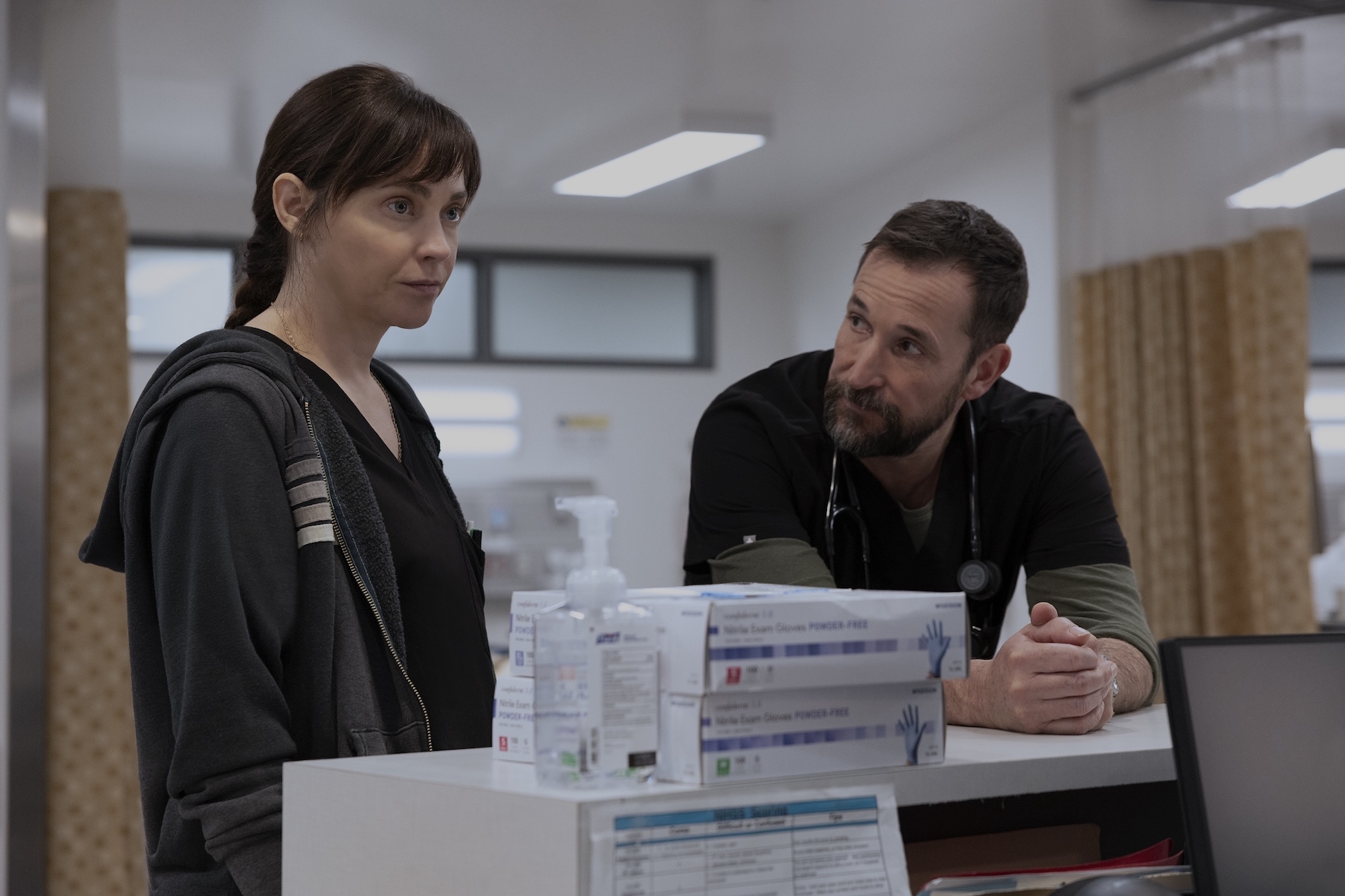 McKay and Robby in 'The Pitt'